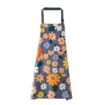 thumbnail image 1 of Delantal floral colorido, impermeable, de poliéster a prueba de aceite, 1 of 1