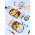 thumbnail image 6 of Taotanxi Insulated Lunch Box, Warmer Heated Food Containers, Portable Stainless Steel Bento Box for Adults, Reusable Lunch Boxes for Travel/office/Work/Home Gift for Fathers, 6 of 10