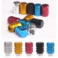 thumbnail image 2 of TopOne 4 Pcs/set Aluminum Alloy Car Valve Cap Colored Valve Core Cover Auto Parts, 2 of 8
