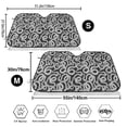 thumbnail image 3 of Picia Snake Curved Windshield Sunshade Accordion Folding Style Auto Shade for Car Truck SUV Van Blocks UV Ray Sun Visor Protector -Small, 3 of 7
