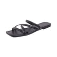 thumbnail image 2 of Domuza Women's Slide Sandals Chic Cross-Strap & Comfy Flat Shoes 2026 Summer Black 7.5（EU-39）, 2 of 5