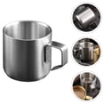 thumbnail image 4 of WORGEOUS Taza de cereal de metal taza de metal para avena de metal mango de copa de copa de desayuno recipiente de leche, 4 of 9