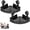 Black, variant on Triangle Shower Caddy, Corner Suction Cup Shower Shelf, No Drilling Bathroom Organizer, Heavy-Duty Strong Hold with Towel Bar & Hooks, Rust Proof Floating Rack for Inside