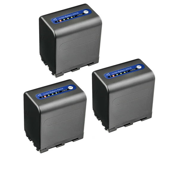 Kastar 3-Pack NP-QM91D Battery 7.4V 5500mAh Replacement for Sony DSR-PDX10 CCD-TRV128 CCD-TRV138 CCD-TRV150 CCD-TRV208 CCD-TRV218 CCD-TRV228 CCD-TRV250 CCD-TRV308 CCD-TRV318 CCD-TRV328 Camcorder