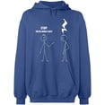 thumbnail image 2 of OXI Hoodie Sweatshirt - Stop You're Under a Rest, Basic Casual Hoodie for Men's and Women Fleece Hoodie Long Sleeve - Indigo Blue Medium, 2 of 3