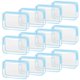 thumbnail image 1 of Bolsa de maquillaje TISRATOK Clear 12 unidades para mujer con cremallera azul, 1 of 7