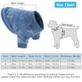 thumbnail image 3 of Gustave Dog Sweater Winter Warm Fleece Plush Pet Pullover Dog Clothes Soft Cat Puppy Coat Jacket Sweatshirt for Small Medium Dogs Boy Girl "Blue, L", 3 of 8