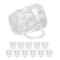 thumbnail image 1 of LAFGUR Mini Beer Mugs,Mini Beer Cups Model,Mini Beer Cups Simulation Transparent Decorative Miniature Beer Mugs Model For Dollhouse Party Picnic 12pcs, 1 of 8