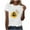 White, variant on Ruimatai Womens Summer Casual Tops Female Fashion Sunflower Print Graphic Shirt Women's Crewneck Short Sleeve Loose T-Shirt