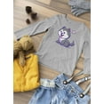 thumbnail image 3 of Cute Cartoon Husky Pup Long Sleeve Toddler -Image by Shutterstock,  4 Toddler, 3 of 4