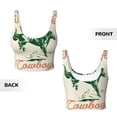 thumbnail image 5 of Lsque West Cowboys Printed Women'S Sports Bra, Compression, Moisture Wicking, High-Impact Sports Bra For Women,Supportive sports bra-Large, 5 of 9