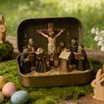 thumbnail image 3 of 2026 New 3PCS Mini Christmas & Easter Nativity Set in a Tin Box - Mini Easter Jesus Classic Scenes - Small Pocket Nativity Sets & Figures, Easter Decoration Indoor for Home Gifts Decor, 3 of 6