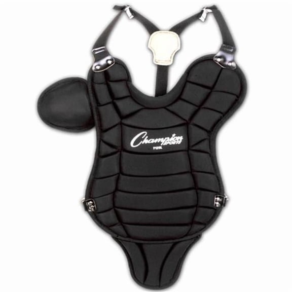 Little League Chest Protector with Tail - Black