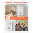 thumbnail image 4 of VEVOR 7-Day Programmable Thermostat, Home Thermostats for Radiant Underfloor Heating Cable, Heat Pump, with GFCI & Sensitive Sensor, LCD Touchscreen, Energy-Efficient, Gray-White (Without Wifi), 4 of 9