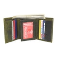 thumbnail image 6 of CAZORO Real Cowhide Leather Wallets for Men RFID Blocking Extra Capacity Classic Trifold Wallet with ID & Card Slots Green, 6 of 8