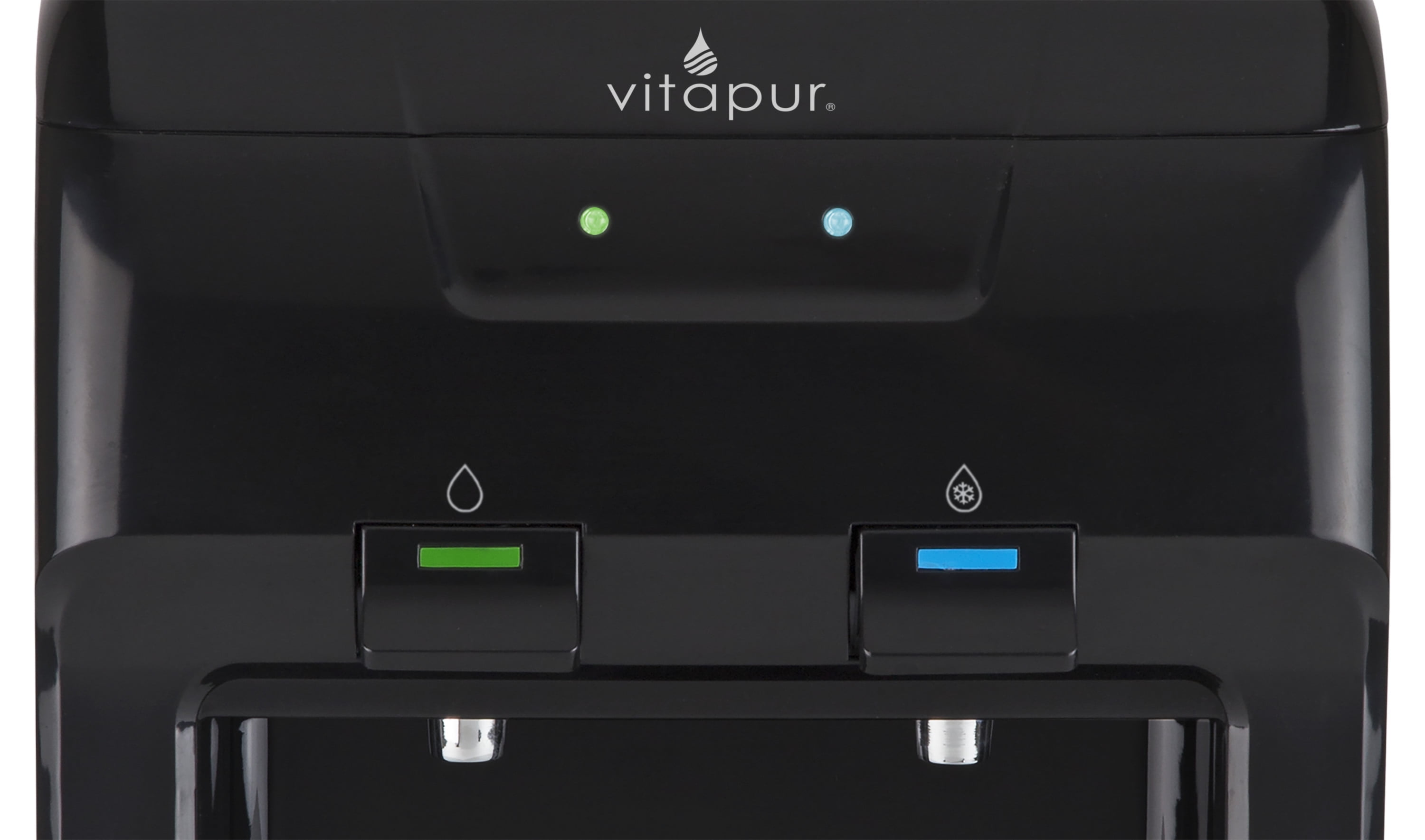 Vitapur Countertop Room and Cold (42.8°F - 46.4°F) Water Dispenser Black