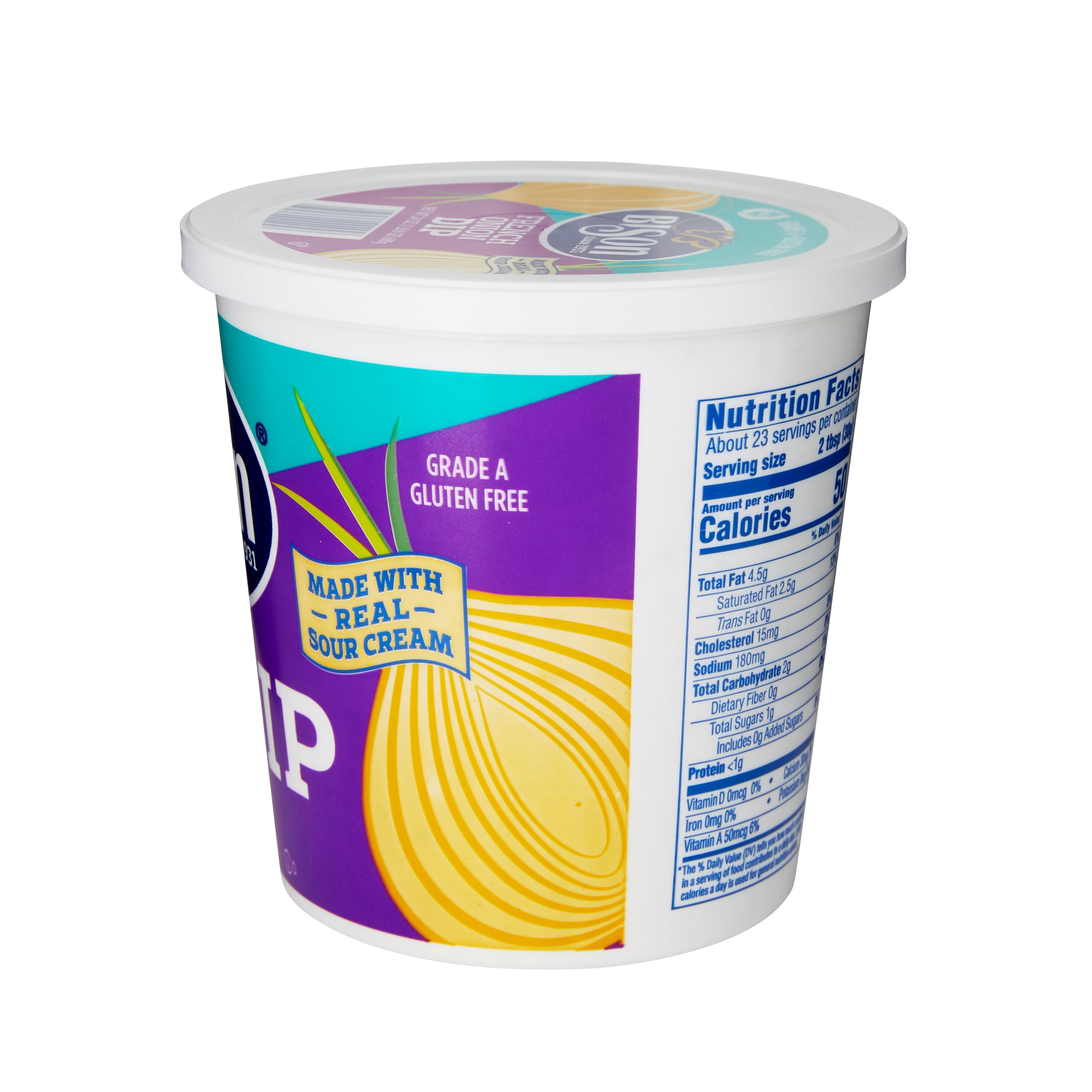 Bison Fresh Sour Cream, French Onion Dip, 24 oz