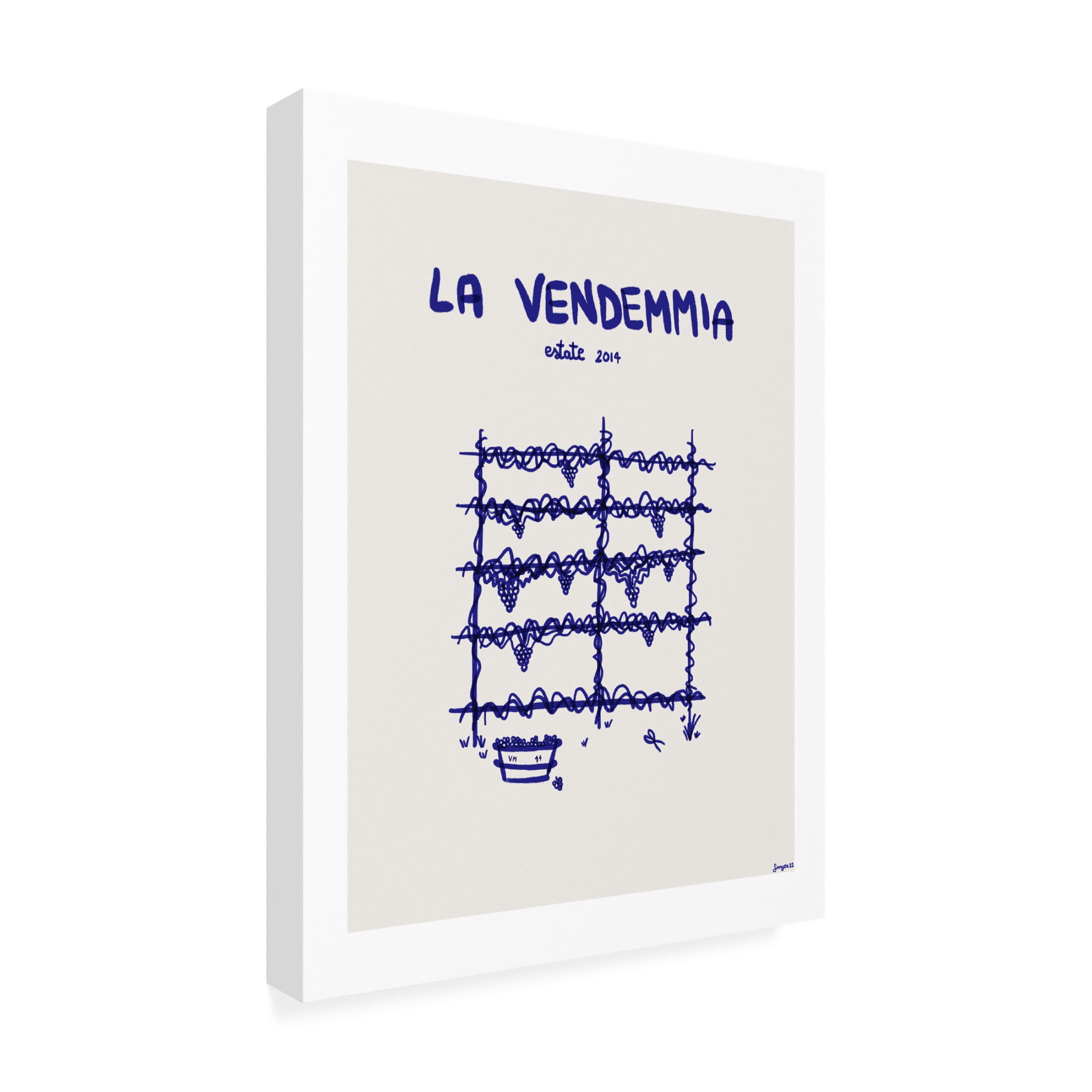 Trademark Fine Art Giulia Mora  La vendemmia Canvas Wall Art