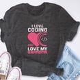 thumbnail image 6 of EcoLoom I Love Coding And Love My Grandma Short Sleeve Unisex T Shirt, 6 of 6