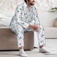 thumbnail image 7 of Vsdgher Scarf Bear Mens Pajama Set, Soft Warm Long Sleeve Sleepwear, Cozy Button-Down Pjs for Men-XX-Large, 7 of 7