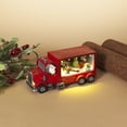 thumbnail image 2 of Christmas Light Up Winter Snow Village Vehicle Moving Scene Box Truck Decoration, 2 of 2