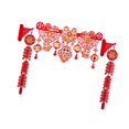 thumbnail image 4 of Tachiuwa 2025 Chinese New Year Decorations Lunar New Year Pendant for Front Door Gate D, 4 of 9