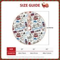 thumbnail image 2 of Balery London Landmark2 Printed Christmas Tree Skirt , Merry Christmas Party Christmas Tree Decoration,Adjustable Tree Skirt-48", 2 of 6