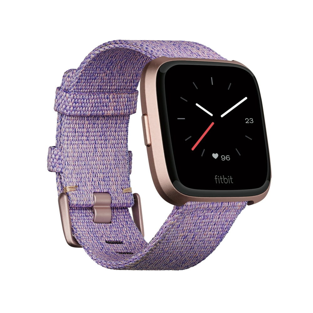 Fitbit Versa Special Edition Smartwatch, Lavender Woven, One Size