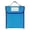 Blue, variant on CoreLiving Nylon Book Pouch Bags with Stitched Handle and Clear Name Tag Pockets for Homework Organizer Protector Store Reading Supplies 1 Pack