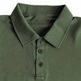 thumbnail image 6 of Avirosel Men's Casual Breathable Mesh Lapel Short Sleeve Tactical Polo Shirt for Outdoor Golf Sports Army Green, 6 of 8