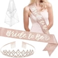 thumbnail image 1 of Conjunto De Decoración Nupcial Para Ser Fiesta Para Despedida De Soltera Despedida De Soltera Novia Para Ser Diadema Novia Para Ser Faja Y Velo Accesorios Para Despedida De Soltera Kearding AP006659-02, 1 of 6