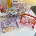 thumbnail image 2 of Bolsa de almacenamiento de Hello Kitty Sanrio Anime Kawaii My Melody Kuromi Cinnamoroll, bolsa de viaje transparente para bolígrafos, bolsa de almacenamiento para niñas Fivean unisex, 2 of 2