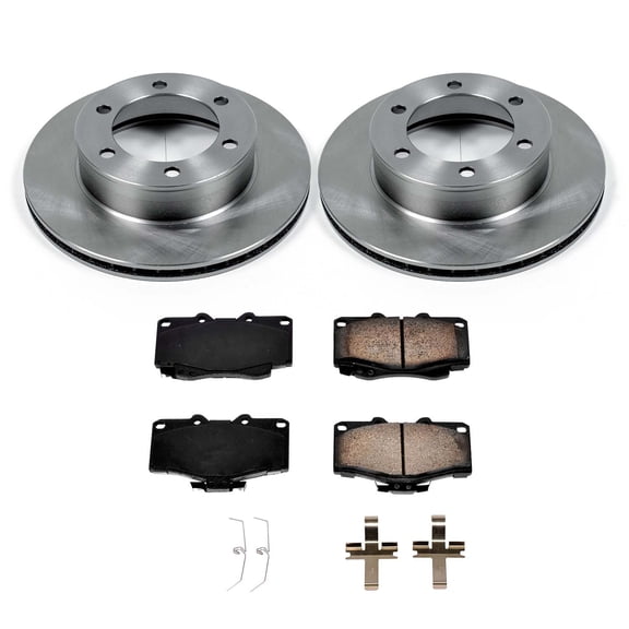 Ultimate Brakes Front Ceramic Brake Pad and Rotor Kit with Hardware WM80427