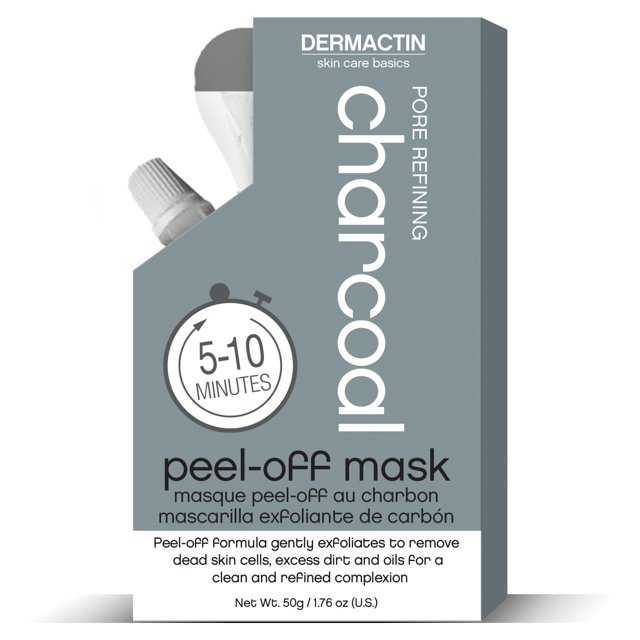 Dermactin Pore Refining Charcoal Peel Off Mascarilla facial 1.76 oz.