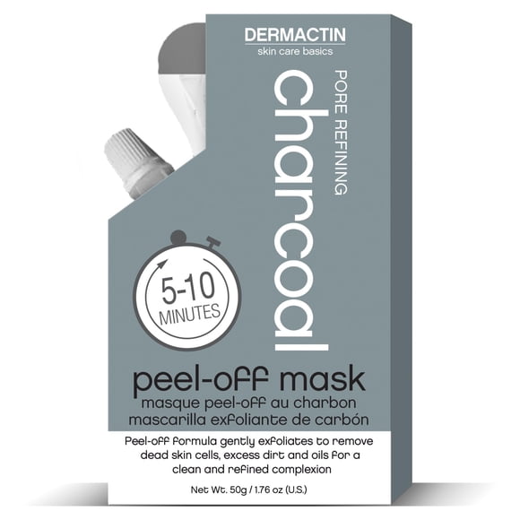 Dermactin Pore Refining Charcoal Peel Off Mascarilla facial 1.76 oz.