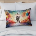 thumbnail image 4 of Hello 2025 French Bulldog Celebrates Happy New Year Firework Balloon Quilt Pillowcase Dog Lover Gifts Throw Pillow Cover Bed Home Decor - 02024, 4 of 5
