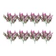 thumbnail image 1 of Bewildely 8X Flores artificiales Plantas falsas Ramo de imitación de plástico simulado Interior Exterior Decorativo para la ventana de la Decoración Rojo púrpura, 1 of 6