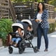 thumbnail image 4 of Baby Trend Sit N' Stand Tandem Double Stroller 2.0 DLX with 5 Point Safety Harness, Shaded Canopy, 2 Cup Holders, and Ample Storage Space, Magnolia, 4 of 5