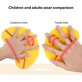 thumbnail image 5 of Cheers.US 1 Pair Swim Paddle Hand, Swim Training Paddle Adjustable Diving Training Hand Fin Flipper Flat Paddle Swimming Training Aid for Men Women Children, 5 of 6