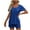 Blue, variant on Iyufng Womens Pajamas Loungewear Pajamas,Fashion Solid Color Short Sleeved Shirt Pants Casual Home Wear Pajama Set,Sleepwear Sets for Women Shorts,S-XXL
