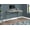 GREY, variant on Computer Desk - 48"L / Brown Reclaimed Wood/ Glass Panels