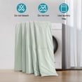 thumbnail image 5 of Kelnaro Twin 68"x90" Cooling Comforter, Ultra Soft Lightweight Ice Breathable Summer Blanket, Mint Green, 5 of 6