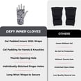 thumbnail image 5 of Defy Sports Gel Padded Fitness Gloves - Ideal for Men & Women, MMA, Muay Thai, Boxing Fight, Zebra, M, 5 of 6
