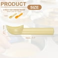 thumbnail image 2 of 2pcs Plastic Ice Cream Scoops, Fruit Spoons Watermelon Scooper for Ice Cream Yogurt Cupcake Melon Ball Orange Beige, 2 of 6