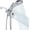 Chrome Polished, variant on High Rain Shower with Handheld Combo Fixed Showerhead Shower Set 10 Sprays Detachable Hand Held Showerheads -in System Chrome Polished
