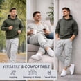 thumbnail image 3 of BILLIONHATS 24 Pack Mens Cotton Jogger Sweatpants, Assorted Colors & Sizes from S M L XL 2XL, Great for Homeless Shelter Donations, Cargo and Regular Pockets, 3 of 6