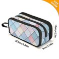 thumbnail image 4 of FORMRS Pencil Case with 3 Compartments Zipper Pouch, Elementary School Level and up, Beige Art Pattern, 4 of 8
