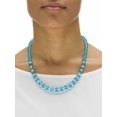 thumbnail image 2 of PalmBeach Jewelry Beaded Simulated Birthstone Necklace and Earrings Set in Silvertone, 2 of 4
