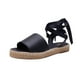 thumbnail image 2 of Sandalia Mujer Plana Suela Yute Tipo Piel Tiras Cruzadas, 2 of 4
