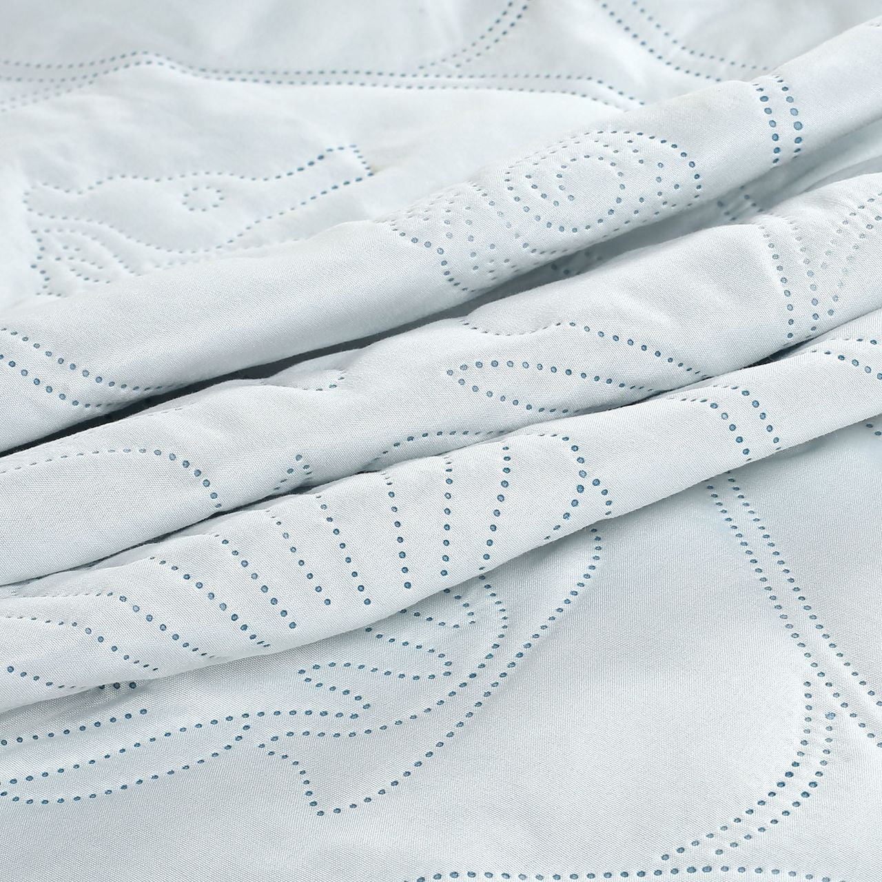 Legacy Decor Beachy 3-Piece Reversible All-Season Bedspread Queen Size - Blue